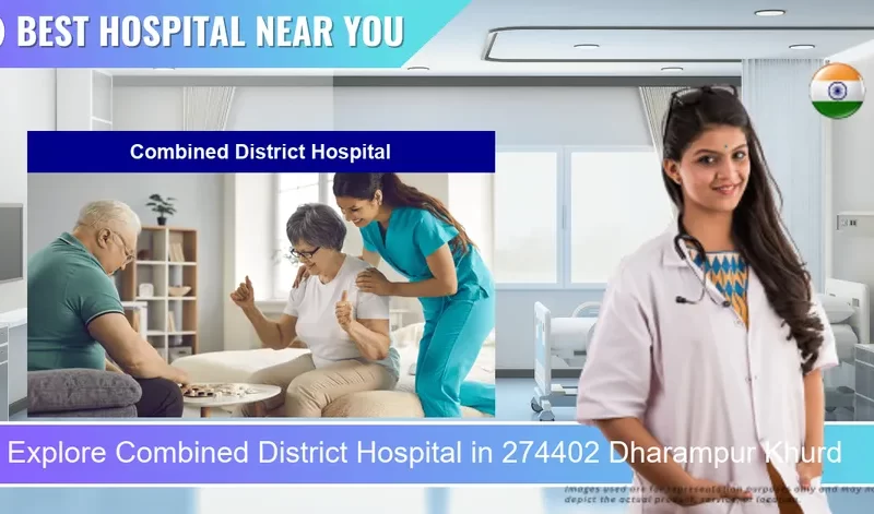 Combined District Hospital located in Pincode 274402 Dharampur Khurd