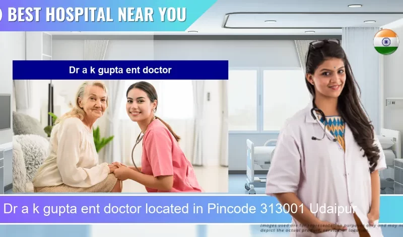 Dr a k gupta ent doctor located in Pincode 313001 Udaipur