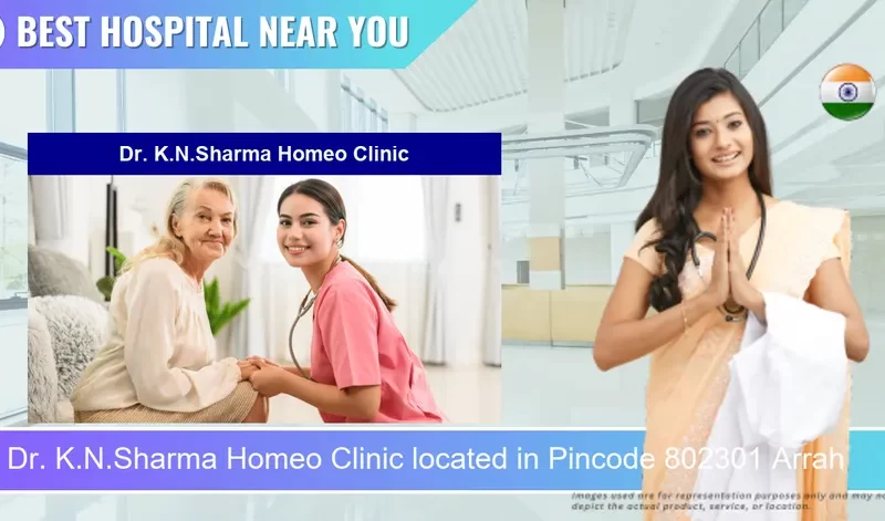Dr. K.N.Sharma Homeo Clinic located in Pincode 802301 Arrah
