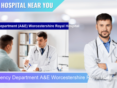 Emergency Department A&E Worcestershire Royal Hospital located at Worcester WR5 1DD