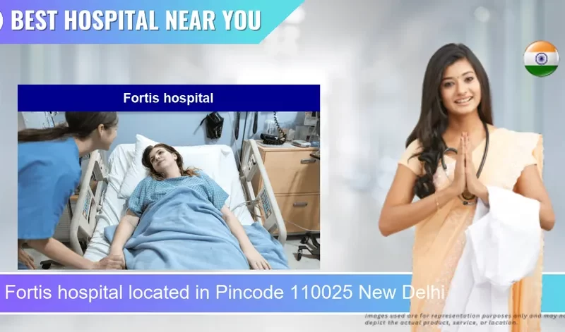 Fortis hospital located in Pincode 110025 New Delhi
