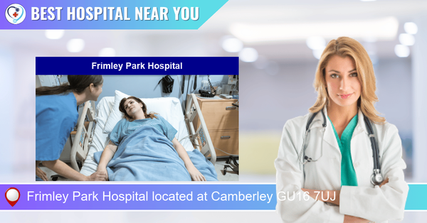 Frimley Park Hospital located at Camberley GU16 7UJ
