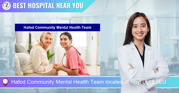 Hafod Community Mental Health Team located at Rhyl LL18 3EU