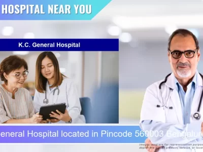 K.C. General Hospital located in Pincode 560003 Bengaluru