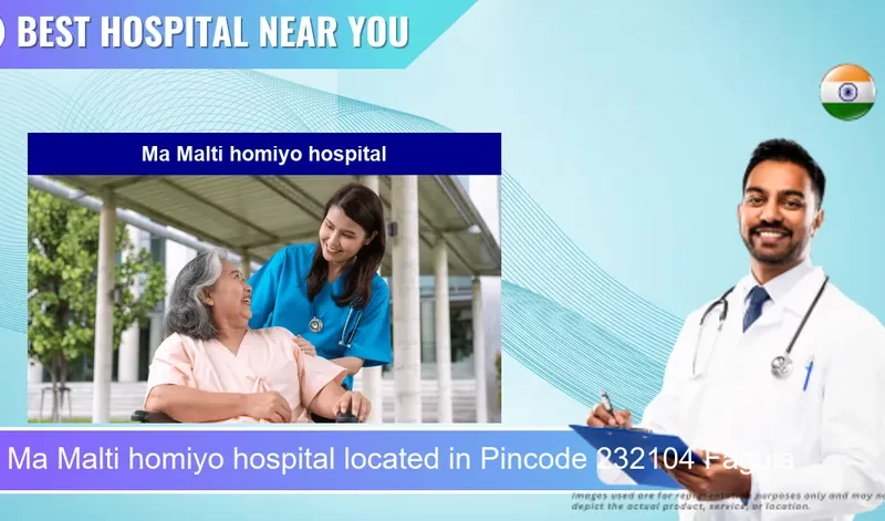 Ma Malti homiyo hospital located in Pincode 232104 Faguia