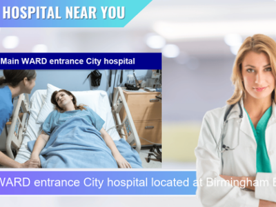 Main WARD entrance City hospital located at Birmingham B18 7EW