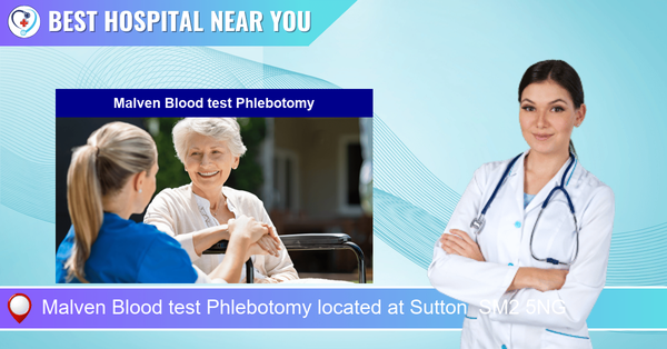 Malven Blood test Phlebotomy located at Sutton SM2 5NG