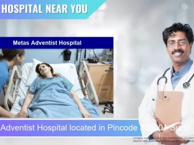 Metas Adventist Hospital located in Pincode 395001 Surat