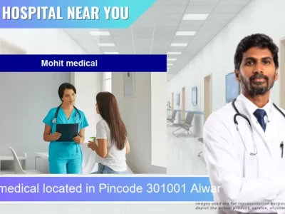 Mohit medical located in Pincode 301001 Alwar