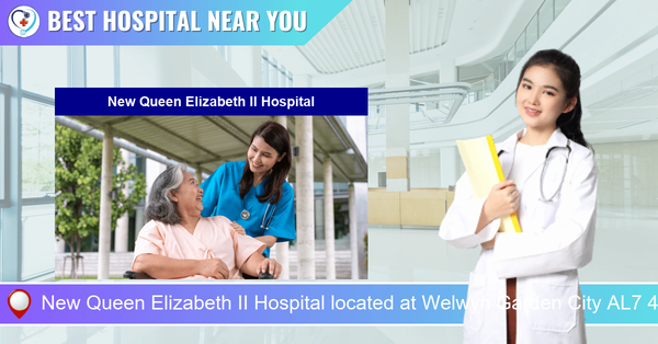 New Queen Elizabeth II Hospital located at Welwyn Garden City AL7 4HQ