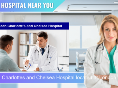 Queen Charlottes and Chelsea Hospital located at London W12 0HS