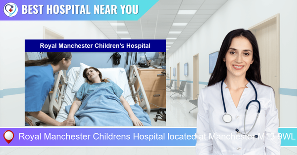 Royal Manchester Childrens Hospital located at Manchester M13 9WL