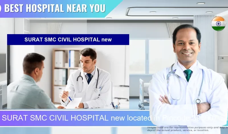 SURAT SMC CIVIL HOSPITAL new located in Pincode 395007 Surat
