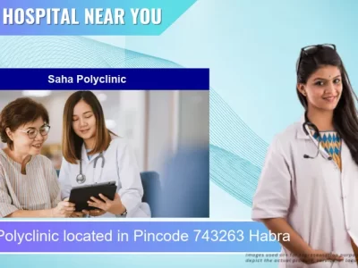 Saha Polyclinic located in Pincode 743263 Habra